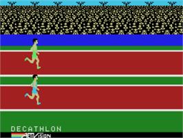 Title screen of Activision Decathlon, The on the Coleco Vision.