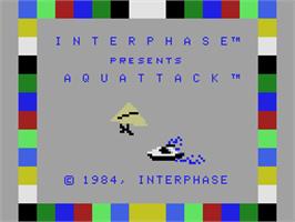 Title screen of Aquattack on the Coleco Vision.