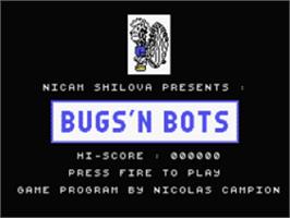 Title screen of Bugs'n Bots on the Coleco Vision.