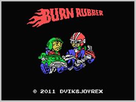 Title screen of Burn Rubber on the Coleco Vision.