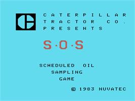 Title screen of CAT S.O.S. Game, The on the Coleco Vision.