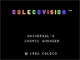 Title screen of Cosmic Avenger on the Coleco Vision.