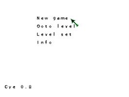 Title screen of Cye on the Coleco Vision.