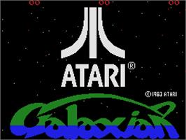 Title screen of Galaxian on the Coleco Vision.