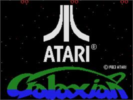 Title screen of Galaxian on the Coleco Vision.