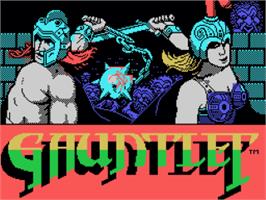 Title screen of Gauntlet on the Coleco Vision.