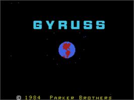Title screen of Gyruss on the Coleco Vision.