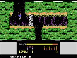 Title screen of H.E.R.O. - Helicopter Emergency Rescue Operation on the Coleco Vision.