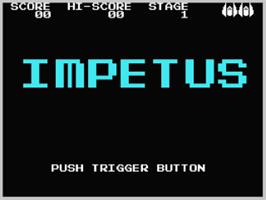 Title screen of Impetus on the Coleco Vision.