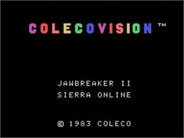 Title screen of Jawbreaker 1 and 2 on the Coleco Vision.