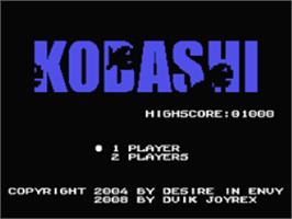 Title screen of Kobashi on the Coleco Vision.