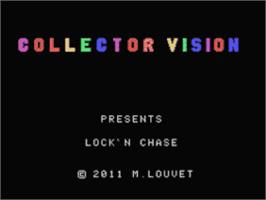 Title screen of Lock'n Chase on the Coleco Vision.