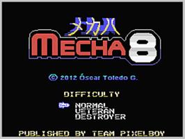 Title screen of Mecha 8 on the Coleco Vision.