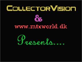 Title screen of Memotech MTX Series - Games Collection Vol.1 on the Coleco Vision.