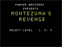 Title screen of Montezuma's Revenge on the Coleco Vision.
