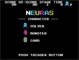 Title screen of Neuras on the Coleco Vision.