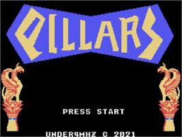 Title screen of Pillars on the Coleco Vision.