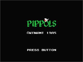 Title screen of Pippols on the Coleco Vision.