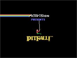 Title screen of Pitfall! on the Coleco Vision.