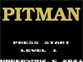 Title screen of Pitman on the Coleco Vision.