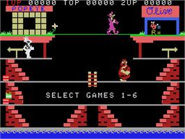 Title screen of Popeye on the Coleco Vision.