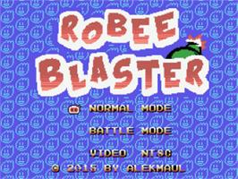 Title screen of Robee Blaster on the Coleco Vision.