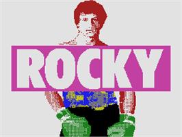 Title screen of Rocky Super Action Boxing on the Coleco Vision.