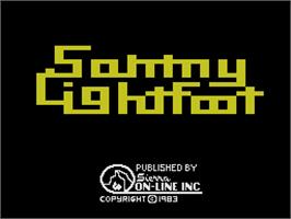 Title screen of Sammy Lightfoot on the Coleco Vision.