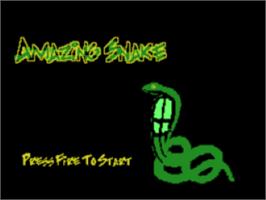 Title screen of Snake on the Coleco Vision.
