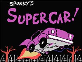 Title screen of Spunky's Super Car! on the Coleco Vision.
