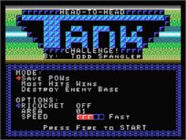 Title screen of Tank Challenge on the Coleco Vision.