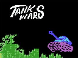 Title screen of Tank Wars on the Coleco Vision.