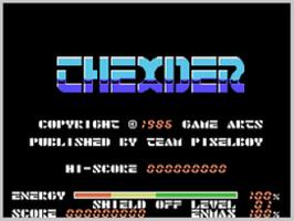 Title screen of Thexder on the Coleco Vision.