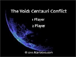 Title screen of Void, The on the Coleco Vision.