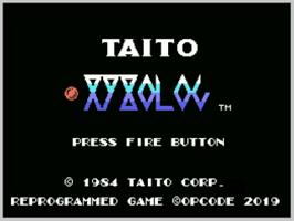 Title screen of Xyzolog on the Coleco Vision.