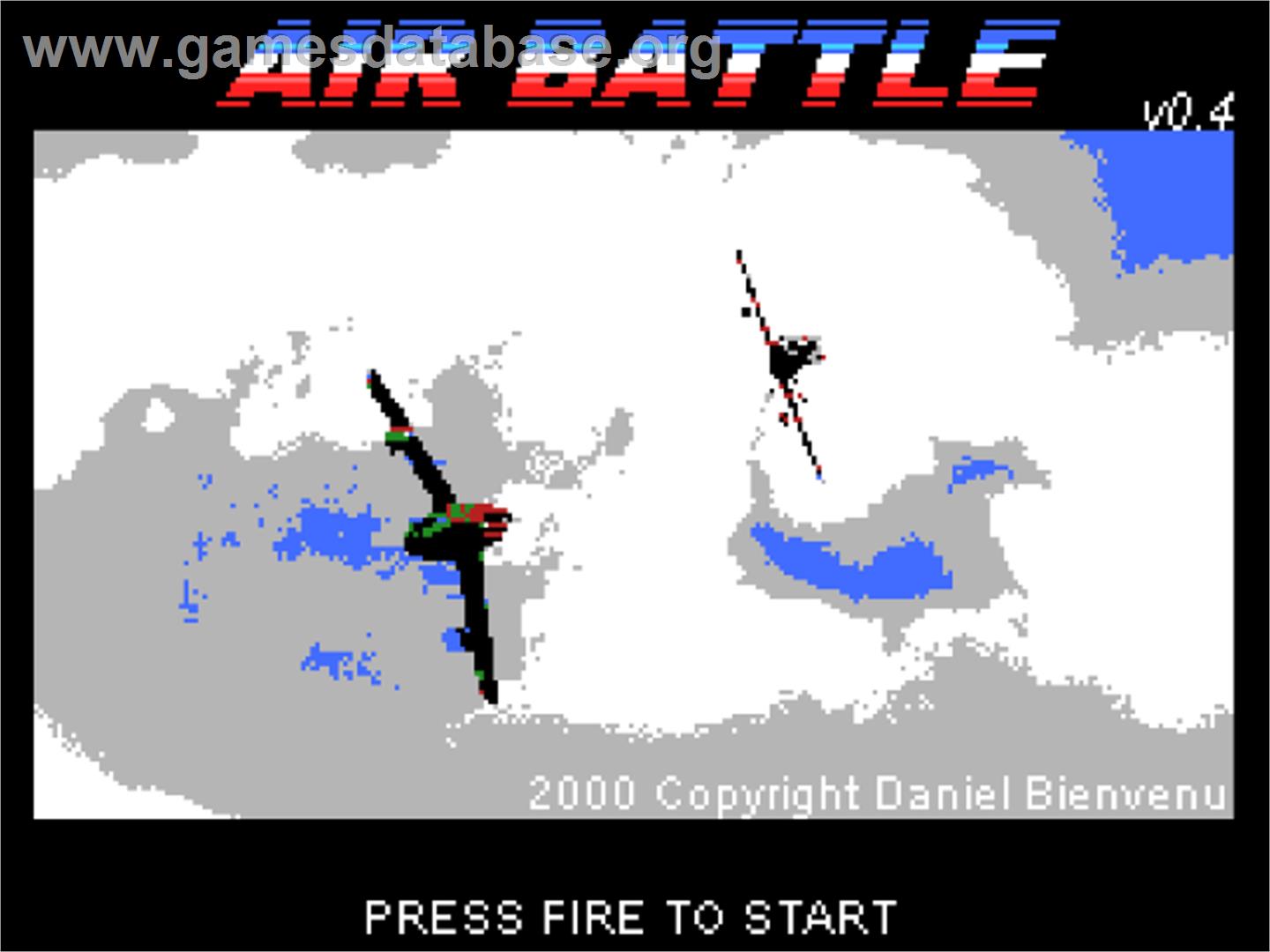 Air Battle - Coleco Vision - Artwork - Title Screen