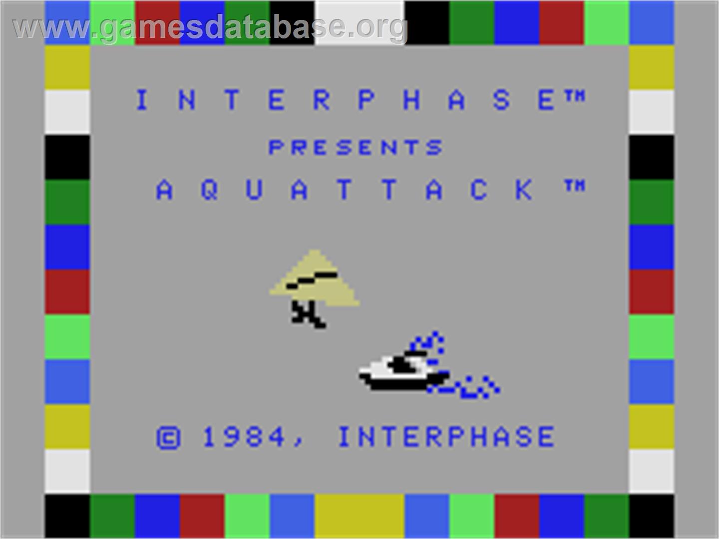 Aquattack - Coleco Vision - Artwork - Title Screen