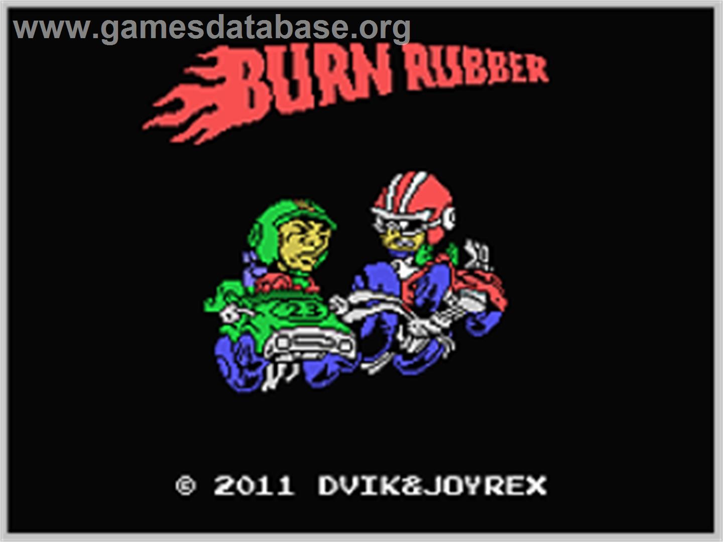Burn Rubber - Coleco Vision - Artwork - Title Screen