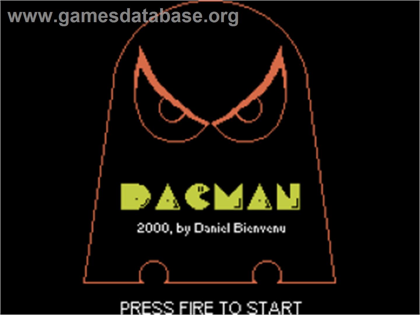 Dacman - Coleco Vision - Artwork - Title Screen