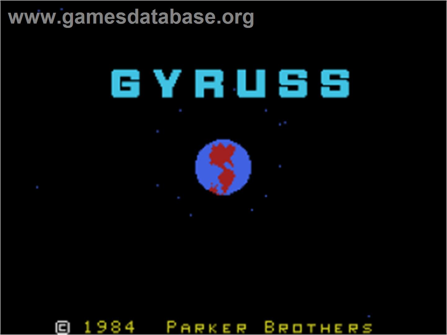 Gyruss - Coleco Vision - Artwork - Title Screen