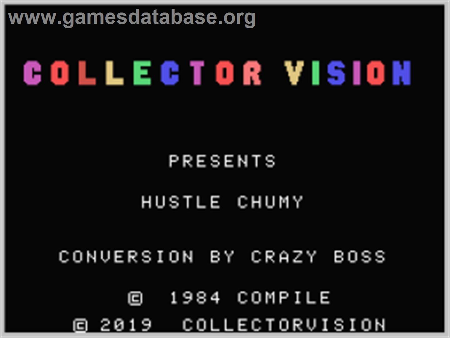 Hustle Chumy - Coleco Vision - Artwork - Title Screen