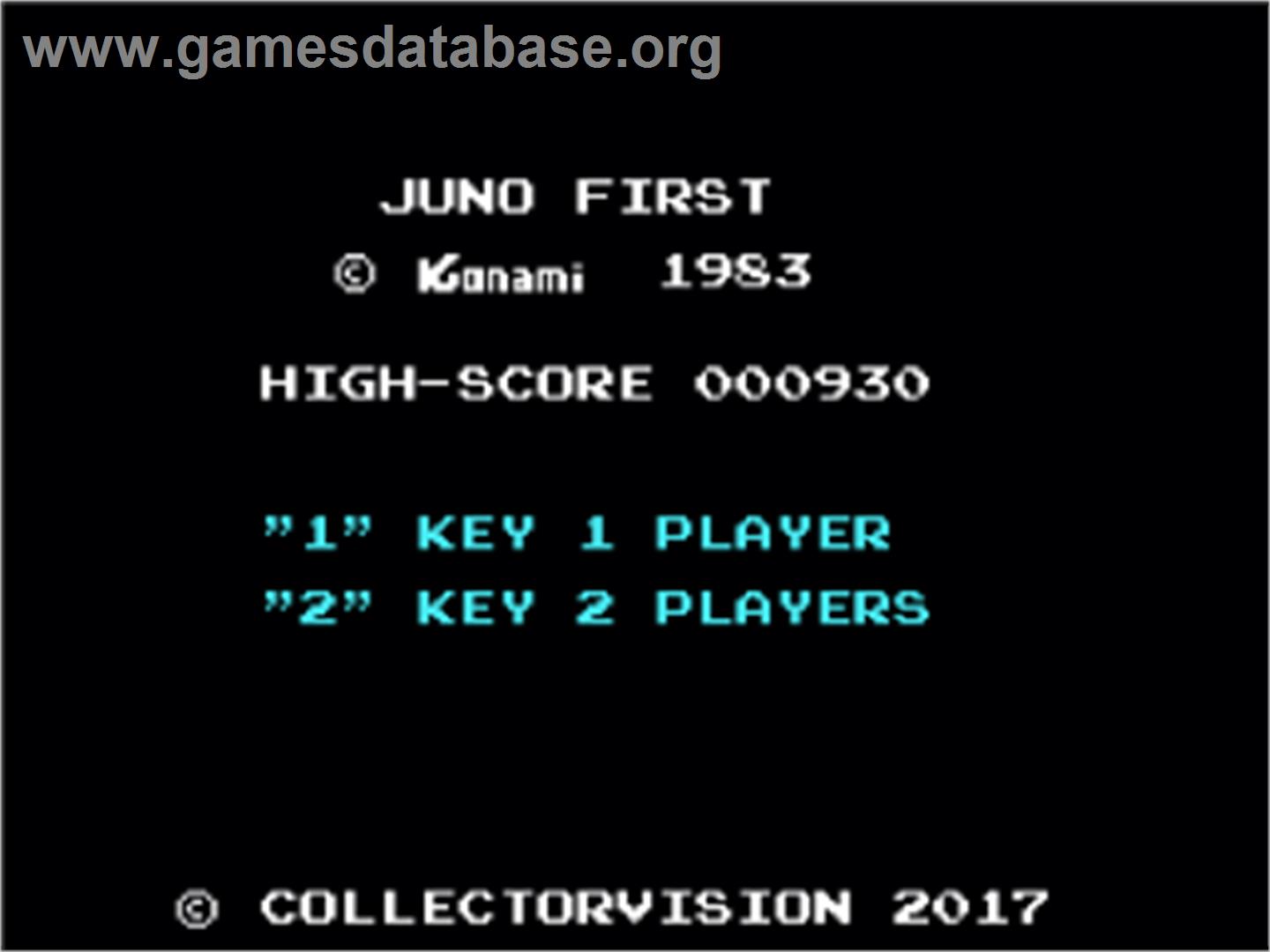 Juno First - Coleco Vision - Artwork - Title Screen