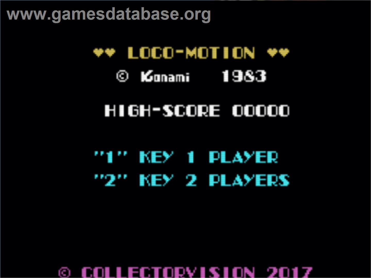 Loco-Motion - Coleco Vision - Artwork - Title Screen