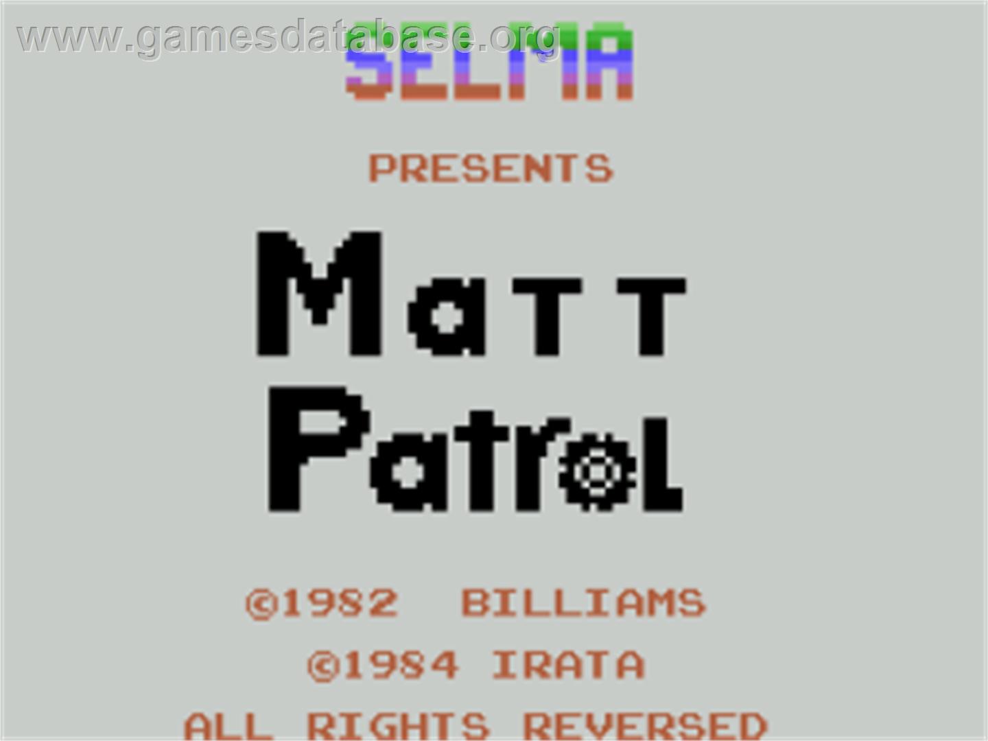 Moon Patrol - Coleco Vision - Artwork - Title Screen