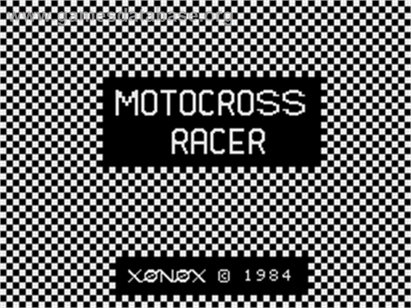Motocross Racer - Coleco Vision - Artwork - Title Screen