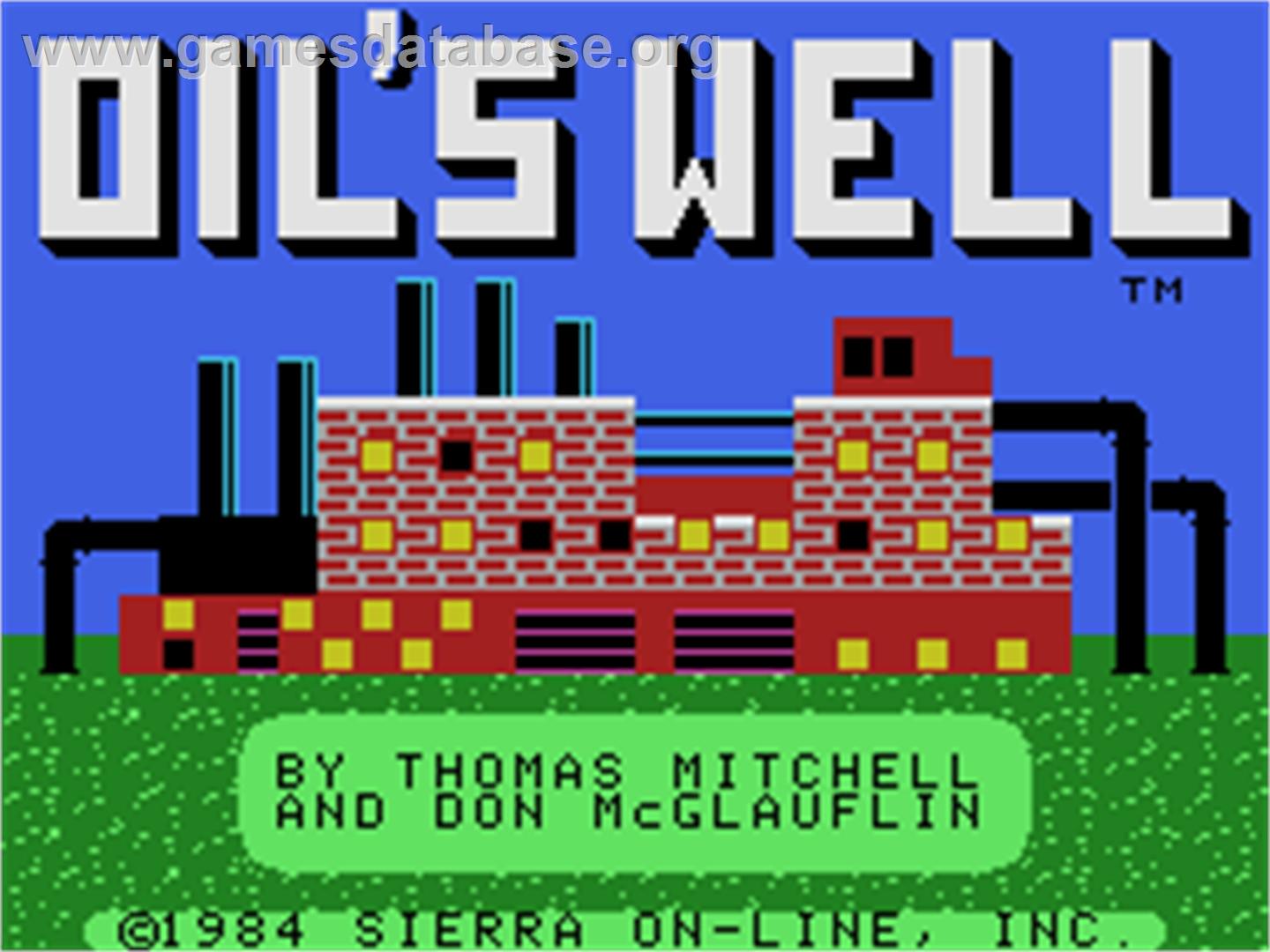 Oil's Well - Coleco Vision - Artwork - Title Screen