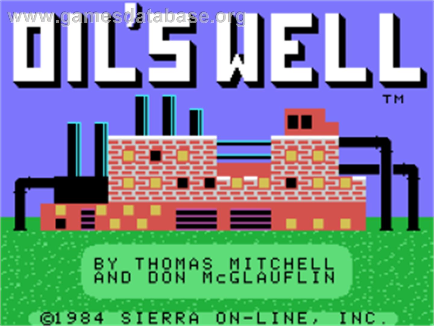 Oil's Well - Coleco Vision - Artwork - Title Screen