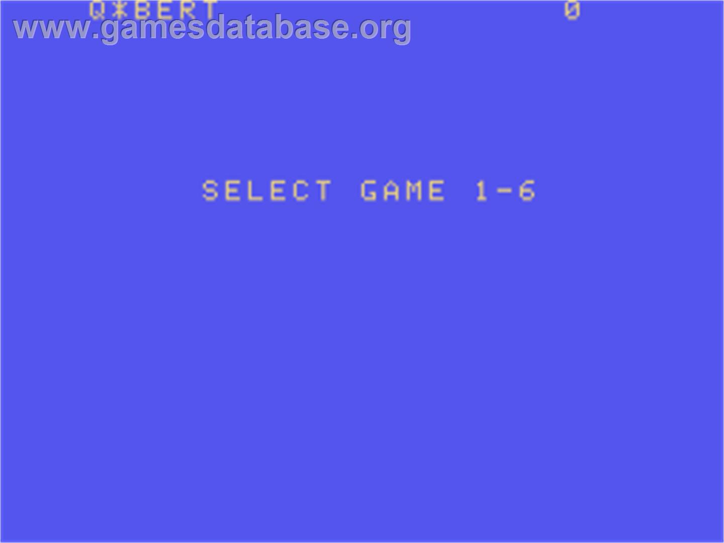 Q-bert - Coleco Vision - Artwork - Title Screen