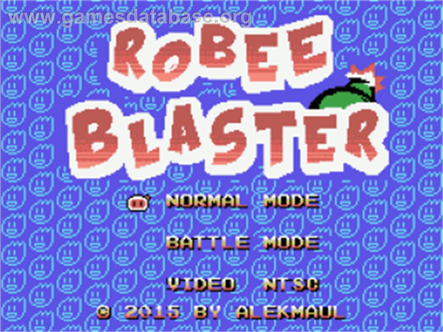 Robee Blaster - Coleco Vision - Artwork - Title Screen