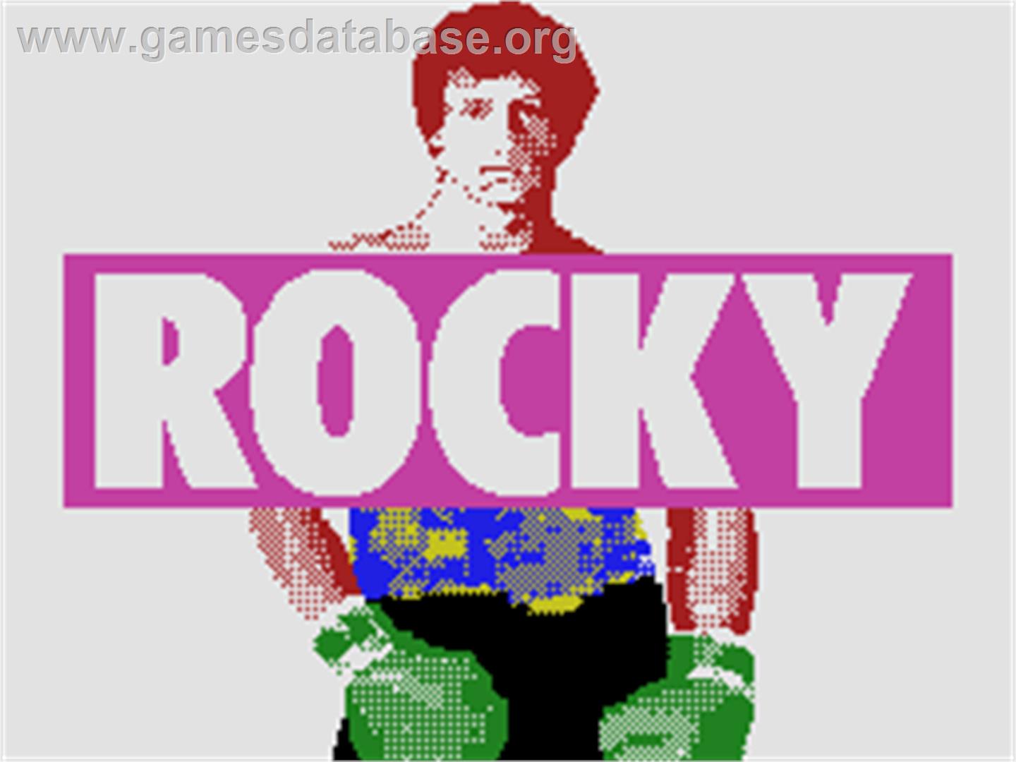 Rocky Super Action Boxing - Coleco Vision - Artwork - Title Screen